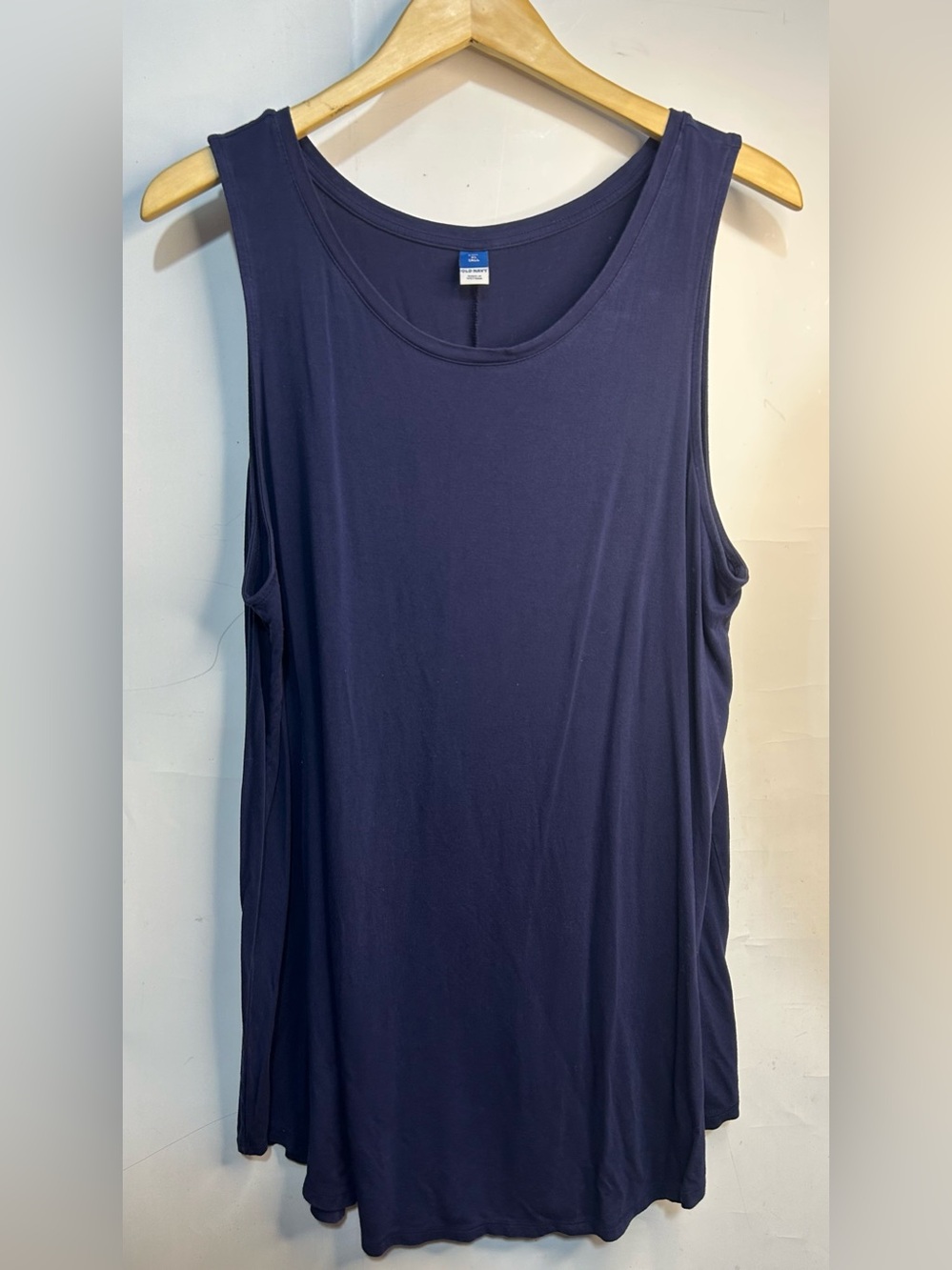 Old Navy Sleeveless Navy Blue Luxe Tank Top XL Tall